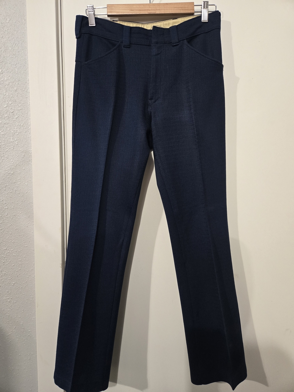 Vintage Navy Blue Men's Dress Pants